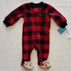 Carter's Buffalo Plaid Footed One Piece